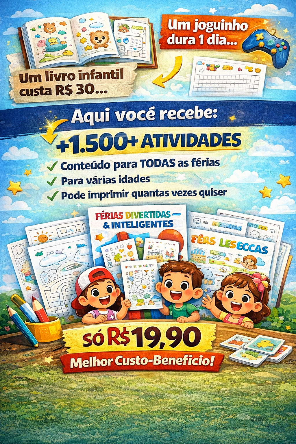 Kit educativo infantil